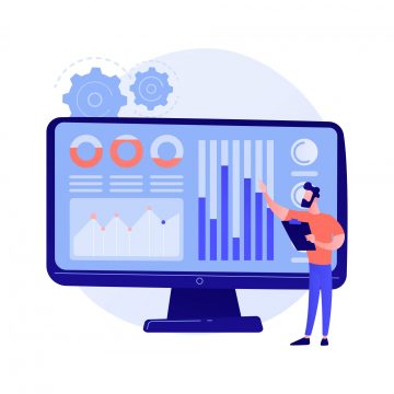 Social media dashboard vector concept metaphor Social media dashboard vector concept metaphor