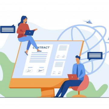Partners signing contract online Partners signing contract online